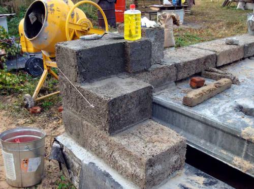 Строю баню из арболита. Строительство бани из монолитного арболита