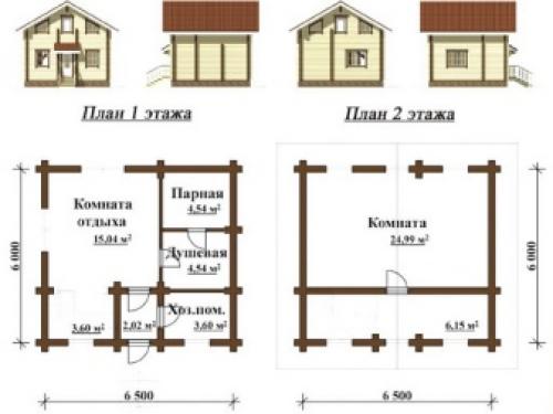 Баня из бруса 150х150. Материал 06