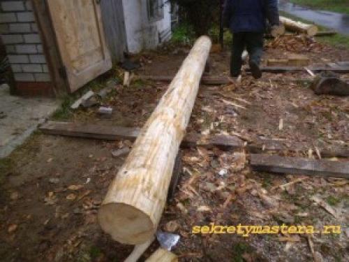 Сруб бани из кругляка. Как рубить сруб