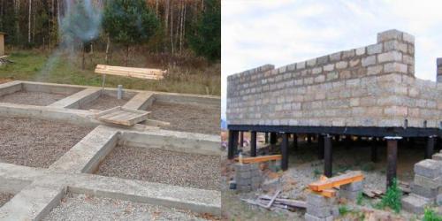 Дом из арболита на винтовых сваях. Какой нужен фундамент под дом из арболитовых блоков