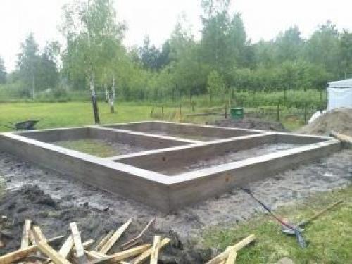 Арболитовый фундамент. Ленточный
