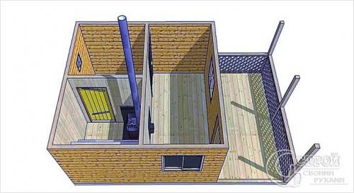 Маленькая банька своими руками. Собираетесь строить баню на даче? 100 фото + 5 проектов 03