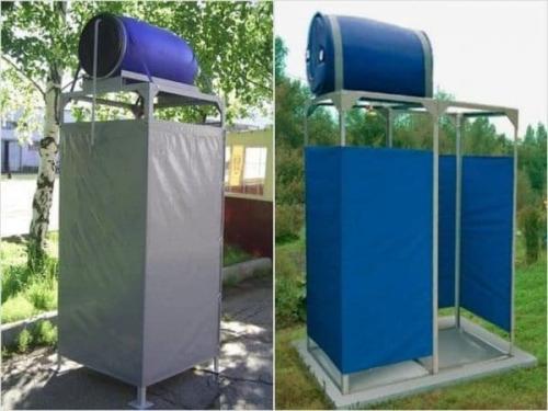 Летний душ своими руками из металла. Основные этапы монтажа летних душевых и часто используемые материалы