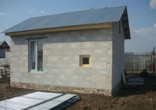 Как построить баню из блоков. Какой фундамент лучше выбрать под баню из пенобетона