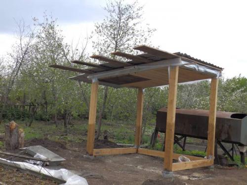 Баня своими руками из подручных материалов. Баня из г*вна и палок... ч.1