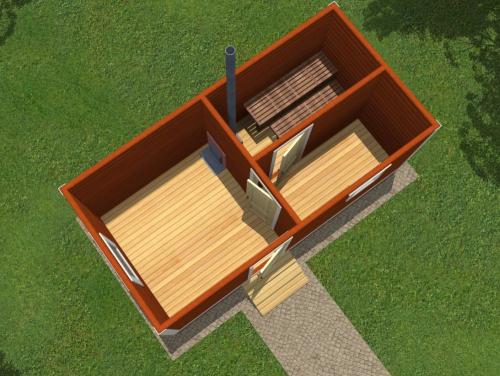 Мини баня своими руками: чертежи. Миниатюрные каркасные баньки — оптимальный выбор