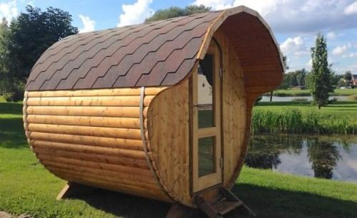 Маленькая баня-бочка. №1. Баня-бочка: особенности конструкции