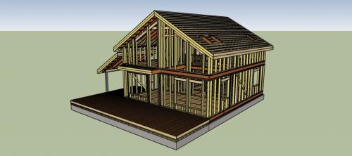 Создаем Проект каркасного дома своими руками. Шаг № 1 Проект каркасного дома 03