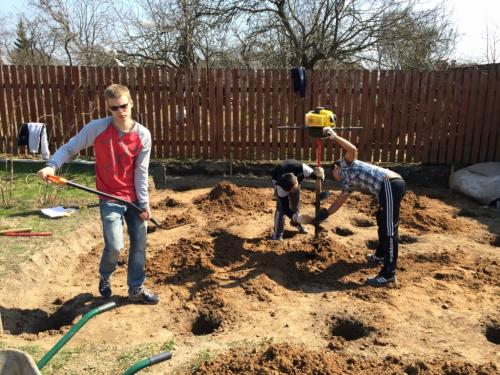 Каркасная баня своими руками чертежи. Фундамент