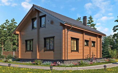 Самый дешевый зимний дом.  Дерево