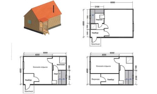 Этапы возведения красивой и удобной бани. Особенности 01