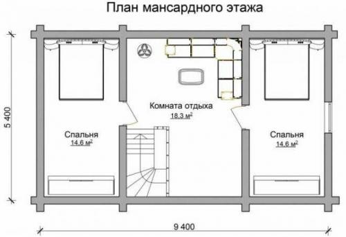 Проект небольшого дома с баней. Дома с баней под одной крышей: одно и двухэтажные проекты