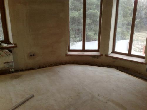 Стяжка из опилок.