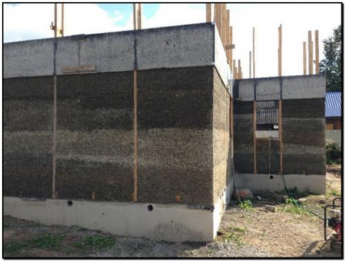 Дом из монолитного арболита по каркасу.. Монолитный арболит по каркасу своими руками