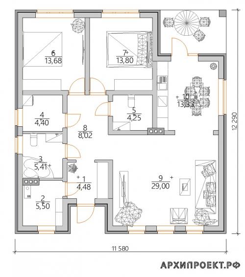 Проекты домов в стиле шале до 100 м. Проект дома в стиле шале 100 кв №173