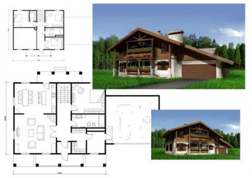 Маленький дом в стиле шале 6х4 проект. (+80 фото) Проекты домов в стиле шале