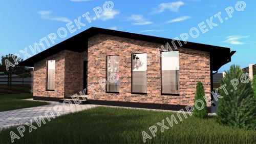 16 Красивых проектов домов в Стиле Шале. Одноэтажные дома шале 03