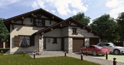 Маленький дом в стиле шале 6х4 проект. (+80 фото) Проекты домов в стиле шале